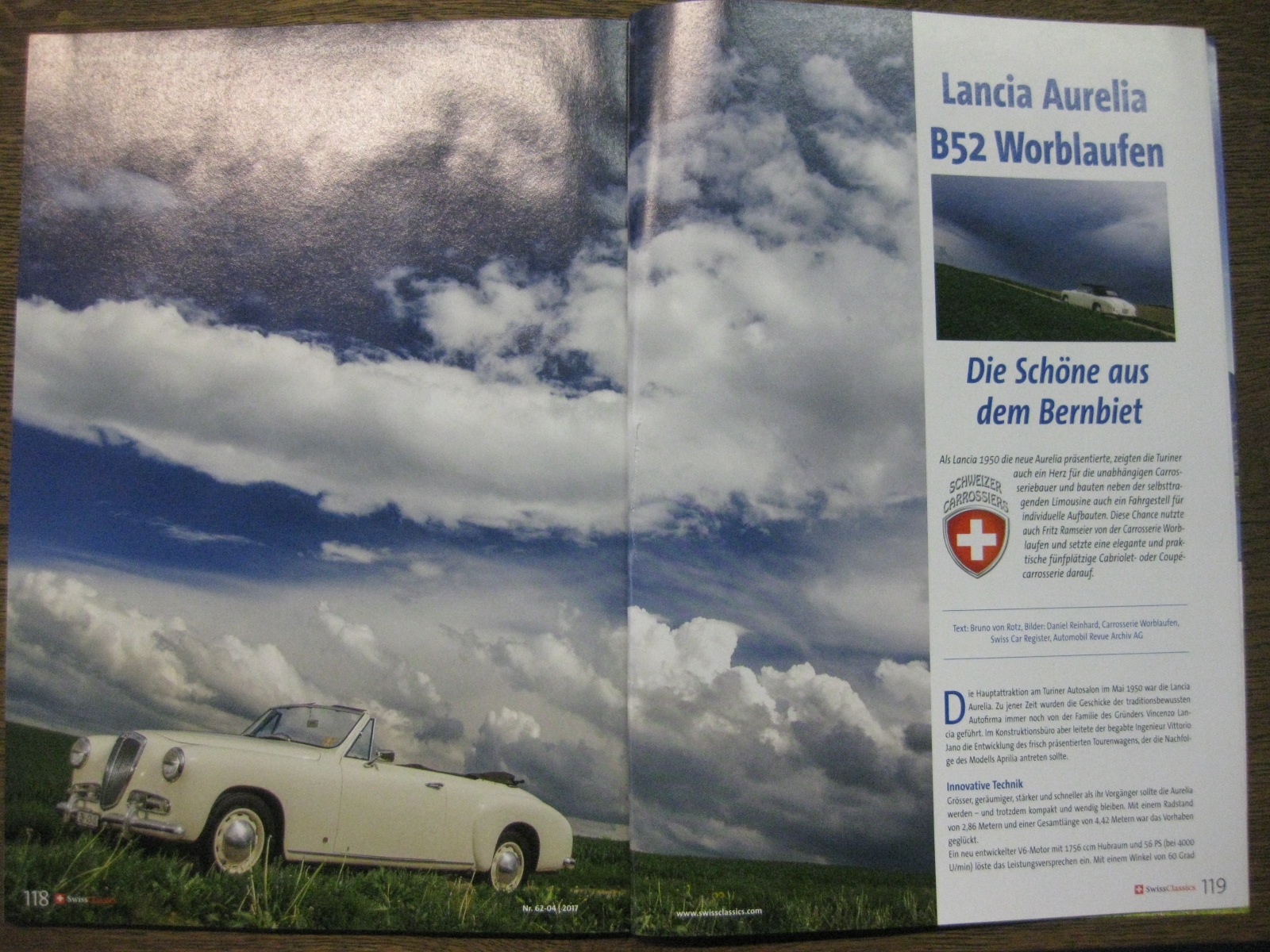 Lancia Aurelia Worblaufen B52 Cabriolet