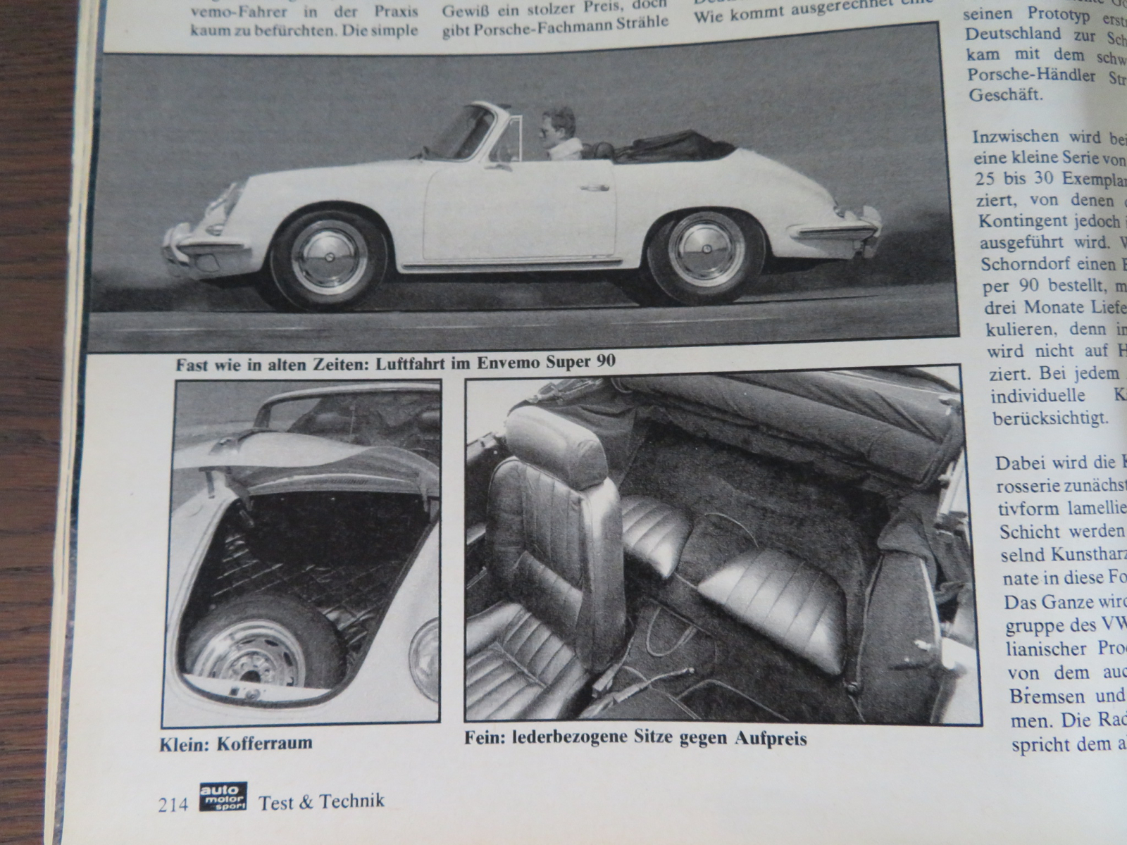 Porsche 356 C (Envemo Super 90) Cabriolet