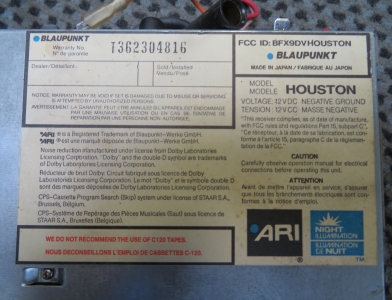 Blaupunkt-Radio Houston  